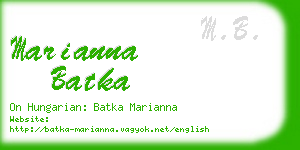 marianna batka business card
